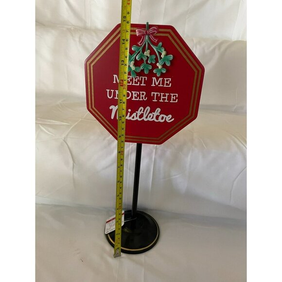 3 for $15 - Ashland Meet Me Under Mistletoe Kiss Christmas Holiday Sign 15" - Picture 2 of 2